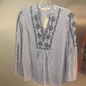 Loft Blue Striped Tunic